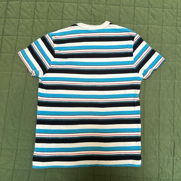 Re/Done Blue Stripe Tee Shirt Top Size XS - Picture 3 of 5